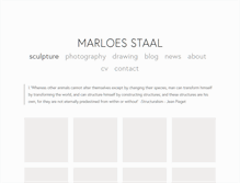 Tablet Screenshot of marloesstaal.com